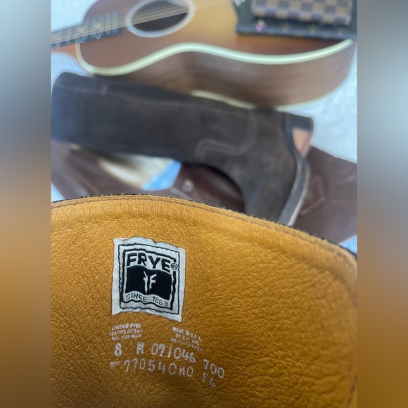 FRYE | Chocolate Suede Campus Boots 14L - Picture 8 of 8